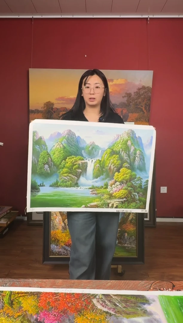 油画【1号】约50*70cm丨朝鲜原创纯手绘孤品油画丨顺丰包邮