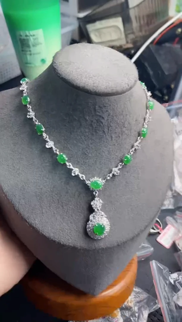 银S925镶嵌戒指翡翠999----10