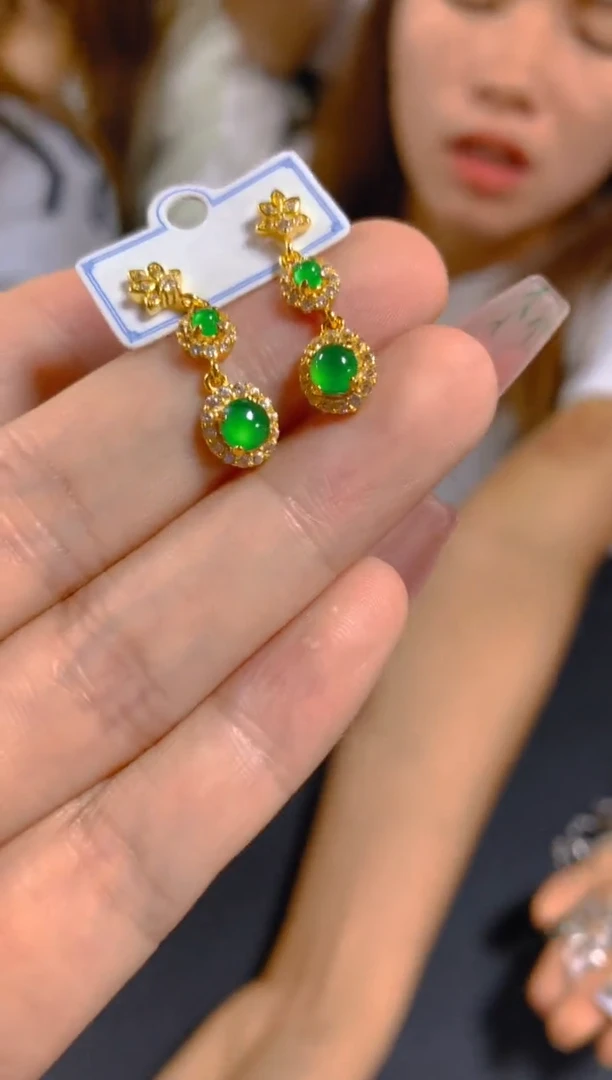 翡翠未镶嵌耳饰0666637743多样性发一