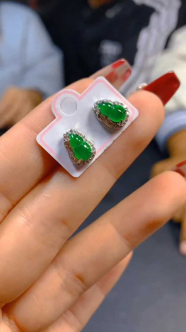 【闪购商品】翡翠耳饰未镶嵌0531704027多样性发一