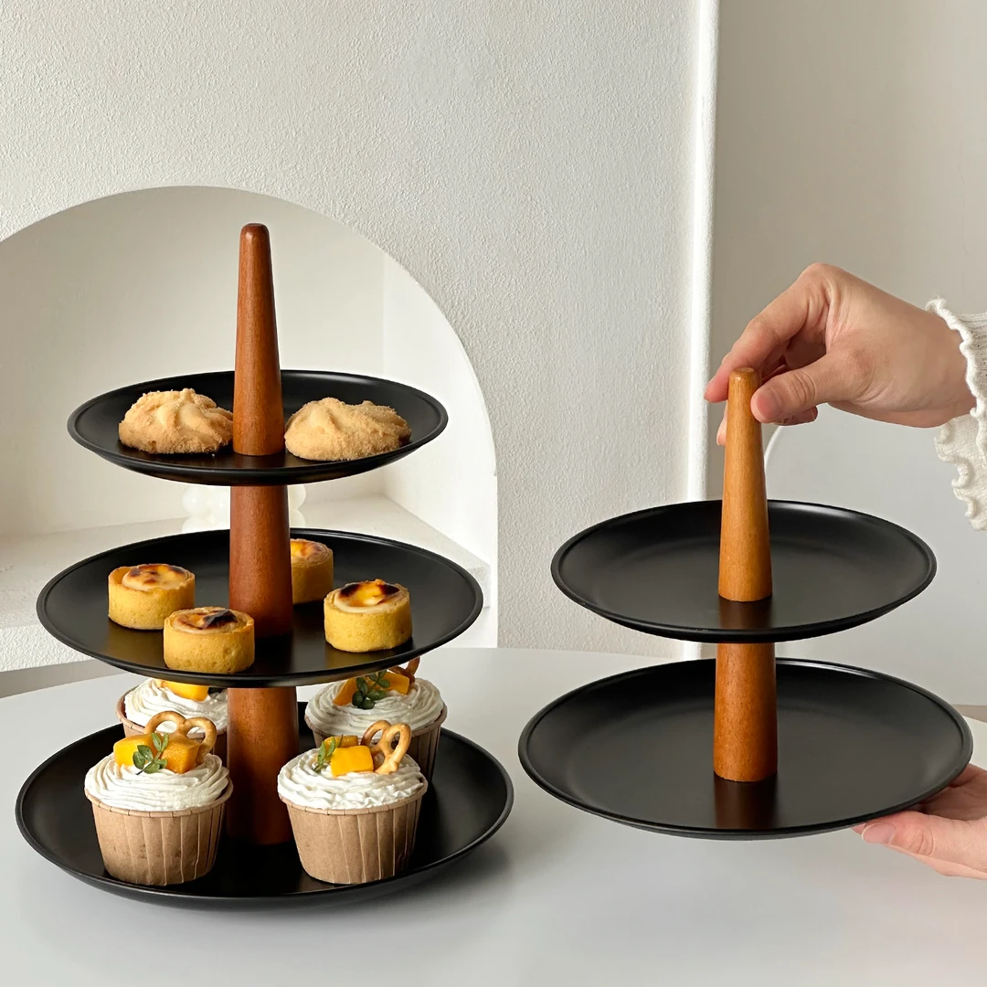 多层蛋糕甜品台展示架订婚装饰下午茶甜点糕点茶歇摆台收纳托盘