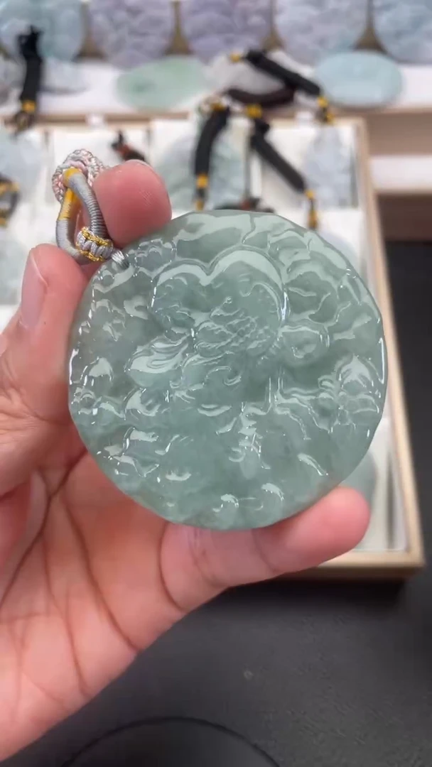 颈饰未镶嵌翡翠天然缅甸翡翠A货142