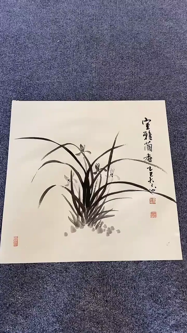 国画纯手绘国画写意作品50*50