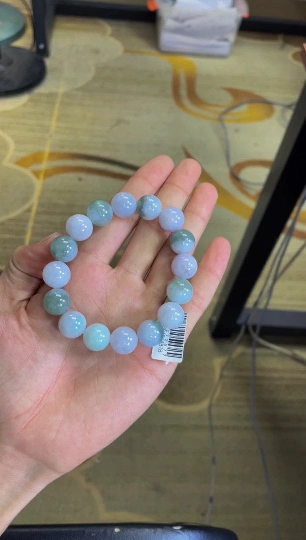 未镶嵌定制翡翠珠串 拍一发一