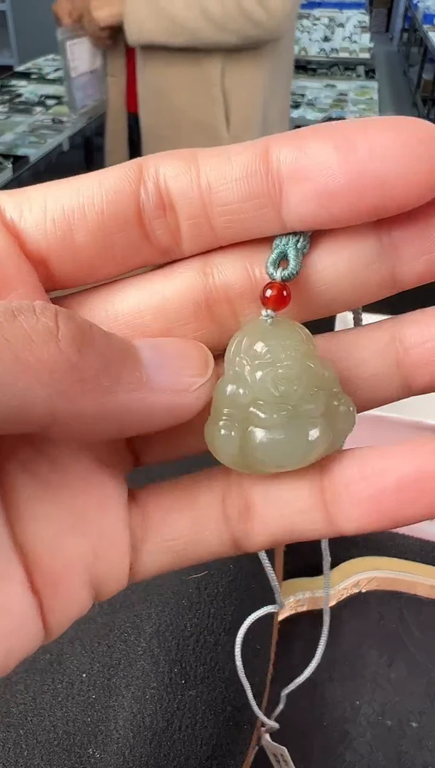 吊坠(不含链)未镶嵌和田玉多样性发1