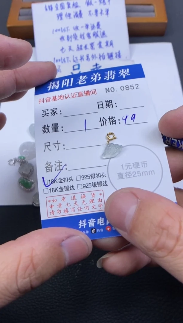 【闪购商品】翡翠颈饰未镶嵌多样性发其中一件