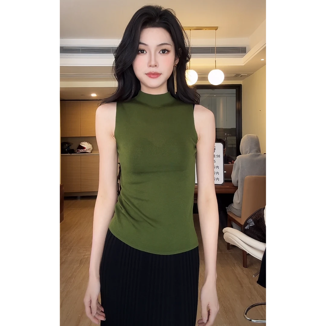ZOUYASHIFA 气质无袖背心薄款针织衫 YSA8880