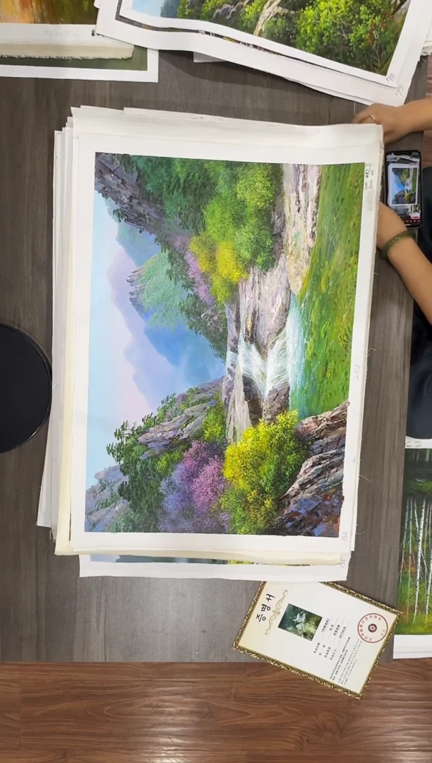 油画【64号】约50*70cm丨朝鲜原创纯手绘孤品油画丨顺丰包邮