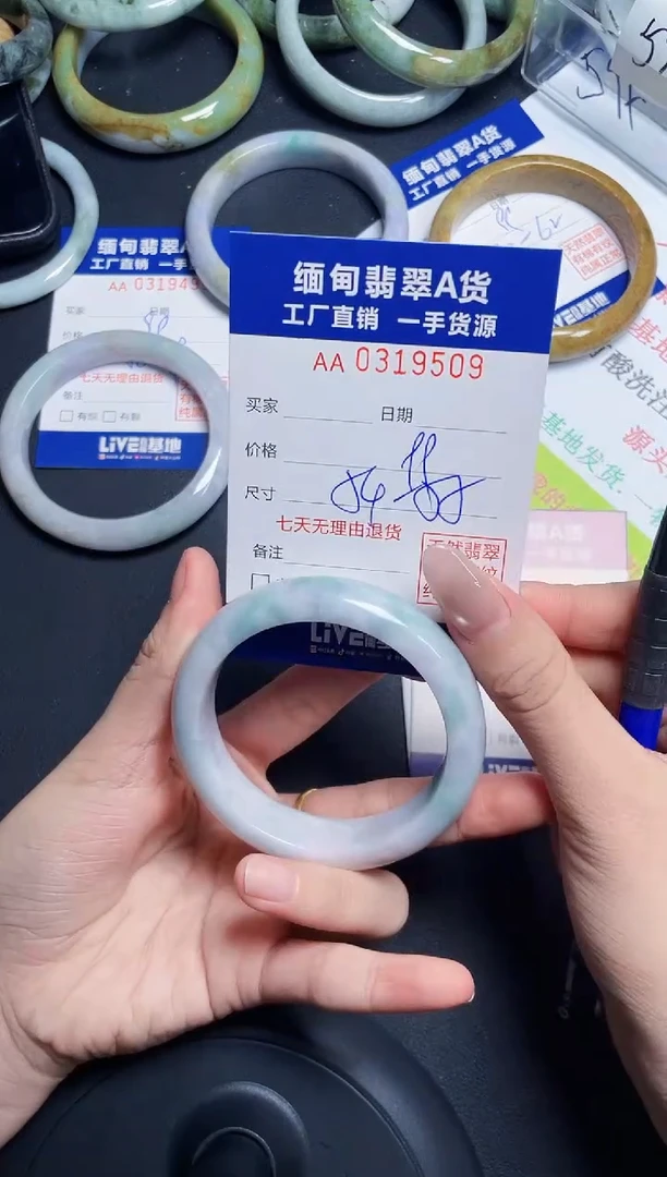 未镶嵌手镯翡翠天然翡翠A货9509