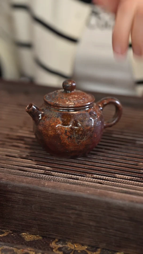 茶壶紫砂原矿手工制作120cc