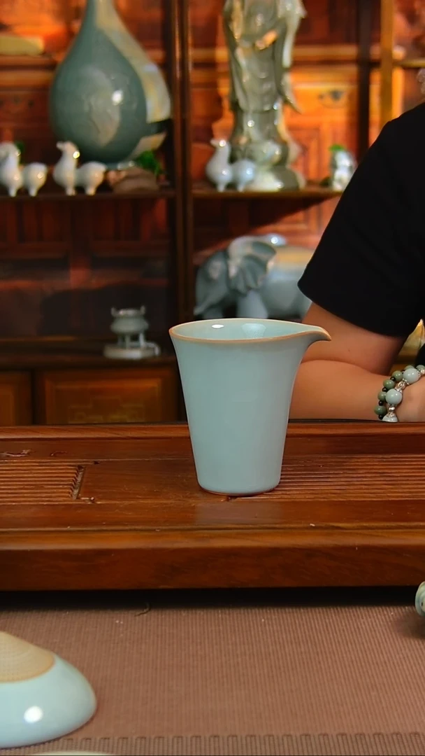 瓷片原矿汝瓷福利单杯，暇
