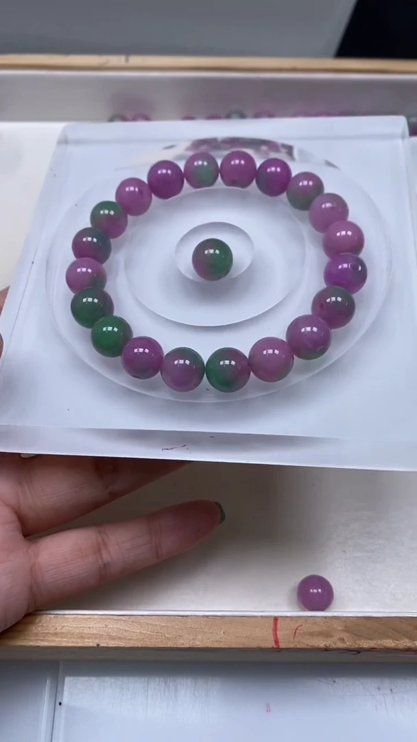 未镶嵌散珠石英质玉E79 春 彩 玉10mm10颗5.8元