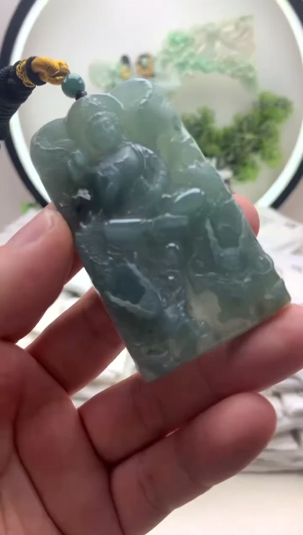 颈饰未镶嵌翡翠大势至