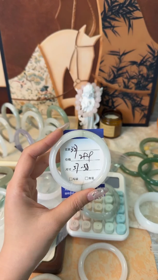 未镶嵌手镯石英质玉357//57-58