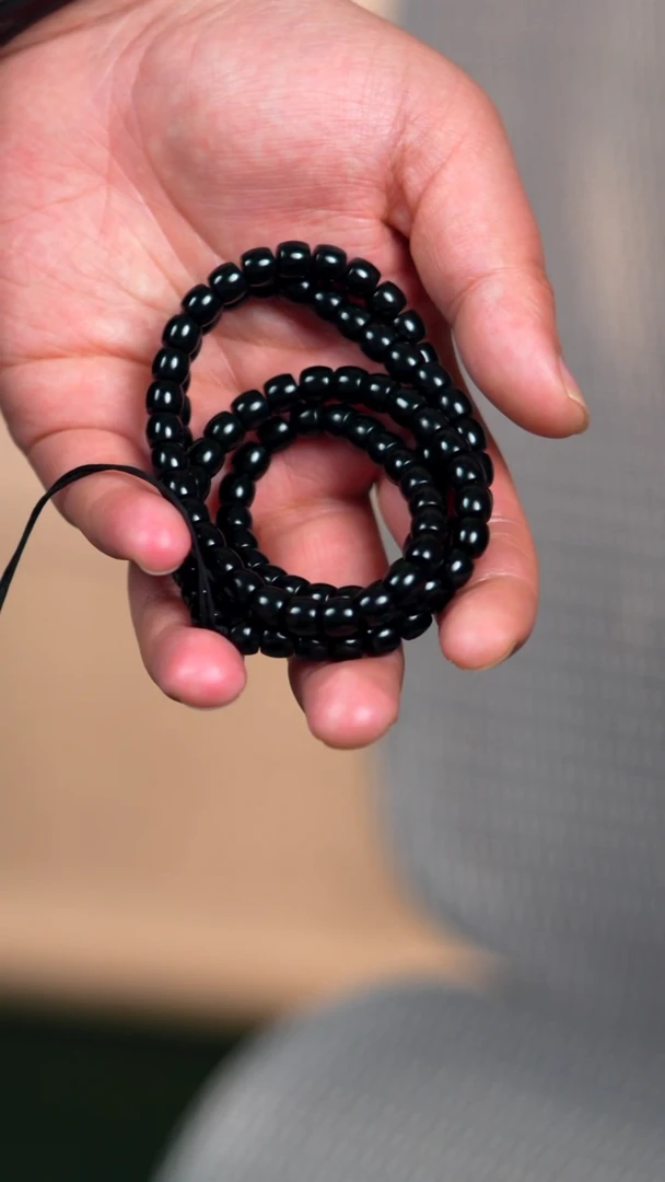 未镶嵌手链和田玉立****蛊7mm塔青羊脂级108