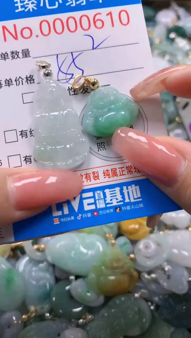 翡翠未镶嵌颈饰610