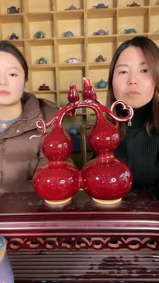 【闪购商品】摆件土魂钧瓷 福禄有喜