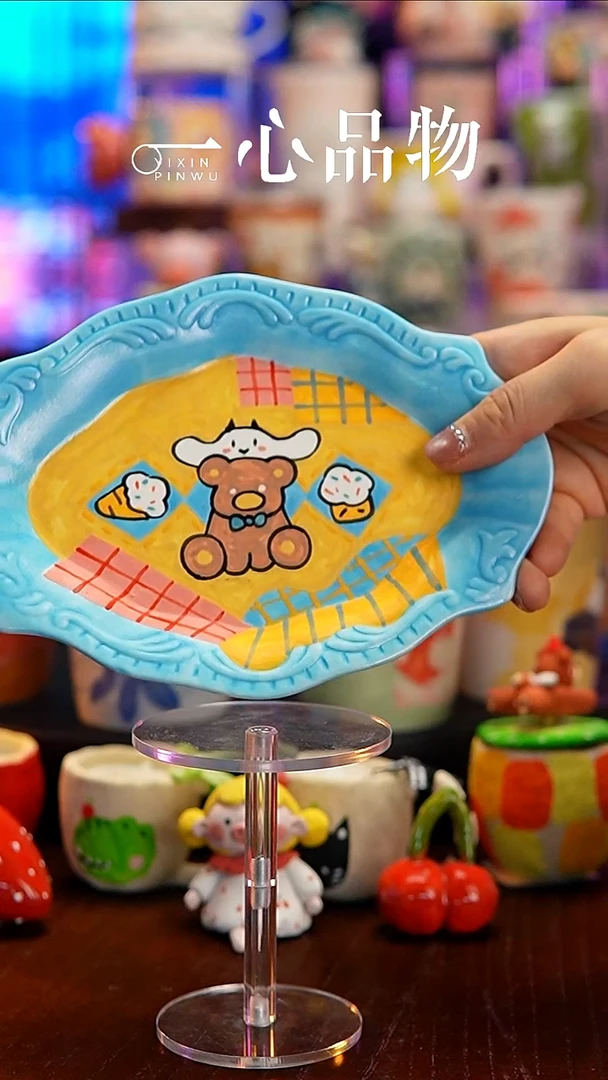 杯子瓷139-10景德镇手工手绘杯子摆件