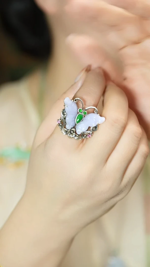 【闪购商品】翡翠戒指银S925镶嵌支持48小时鉴赏