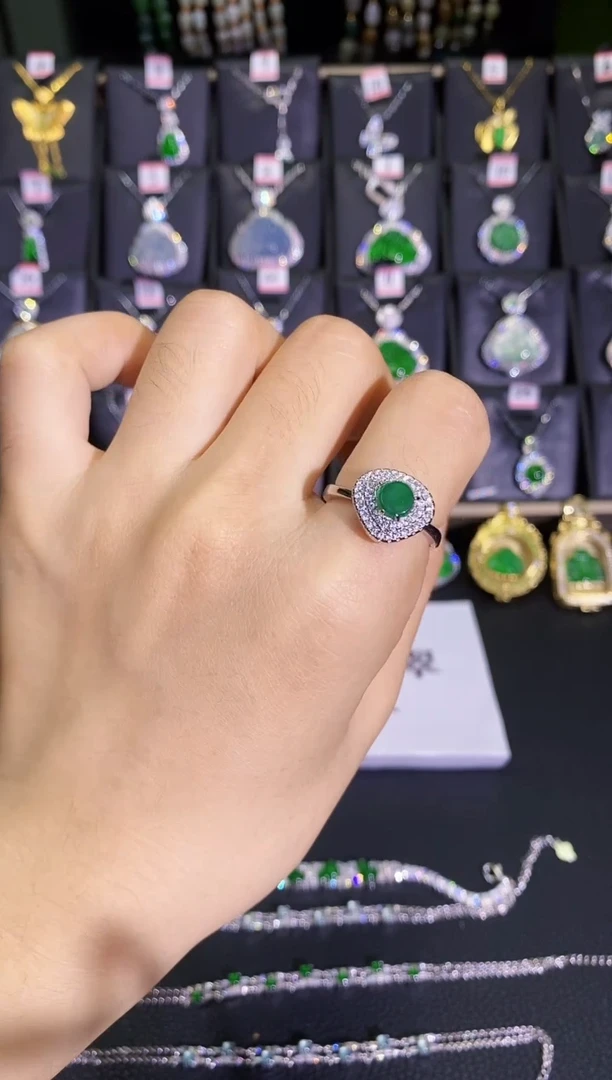 【闪购商品】翡翠戒指未镶嵌无事牌戒指