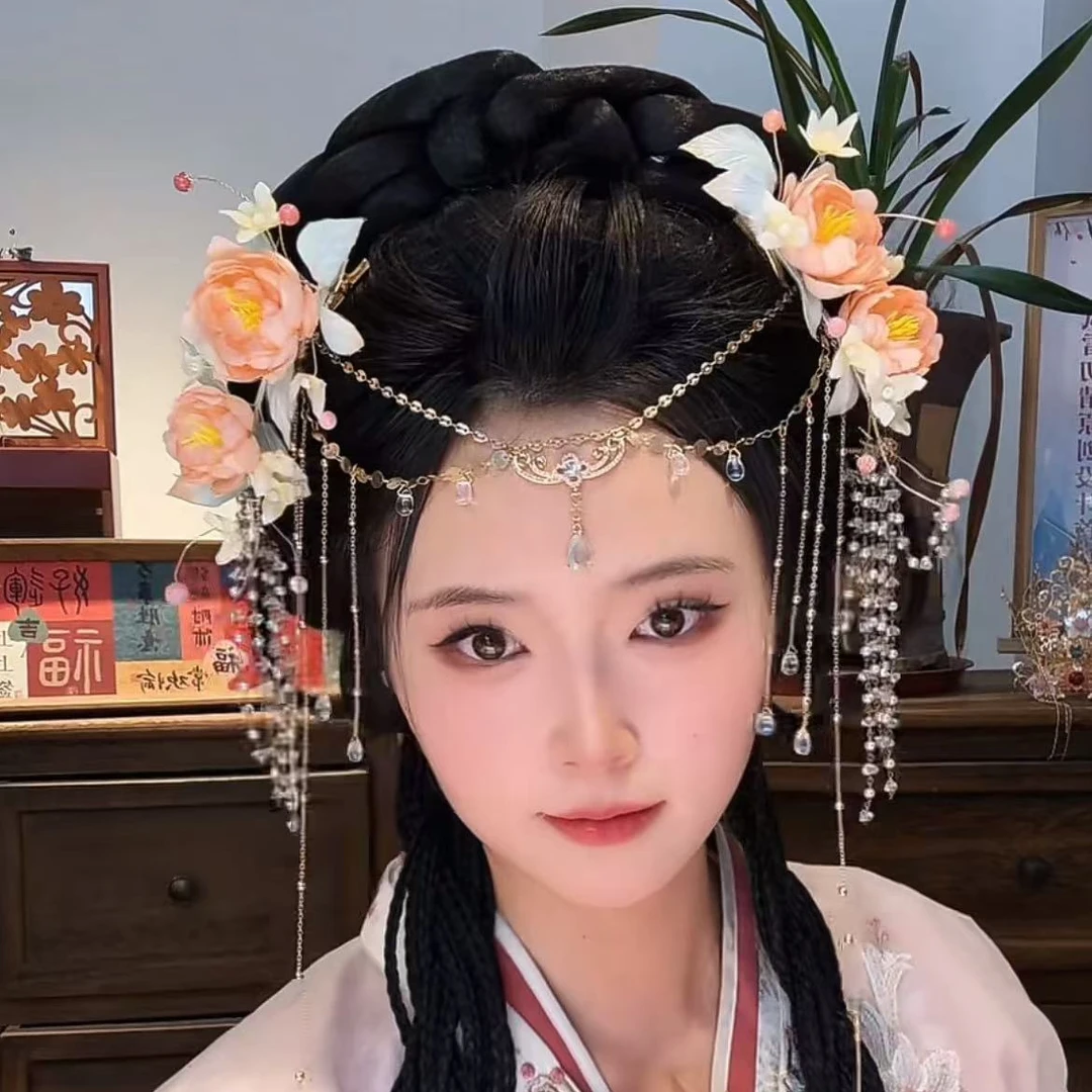 风雪初晴花暖舞发夹【原创烫花】发簪手工简约复古汉服古风日常