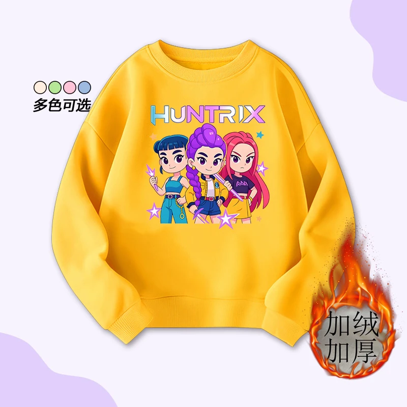 猎魔女团卫衣 猎魔男团KPOP SAJA BOYS男孩女孩流行衣服卫衣外套