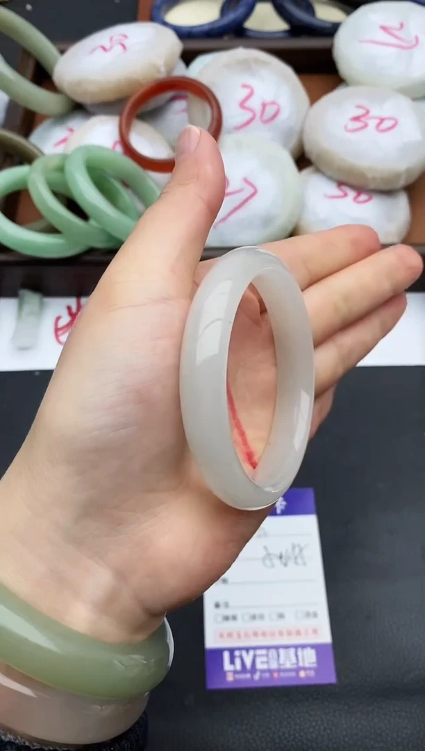 未镶嵌手镯石英质玉72+54/55