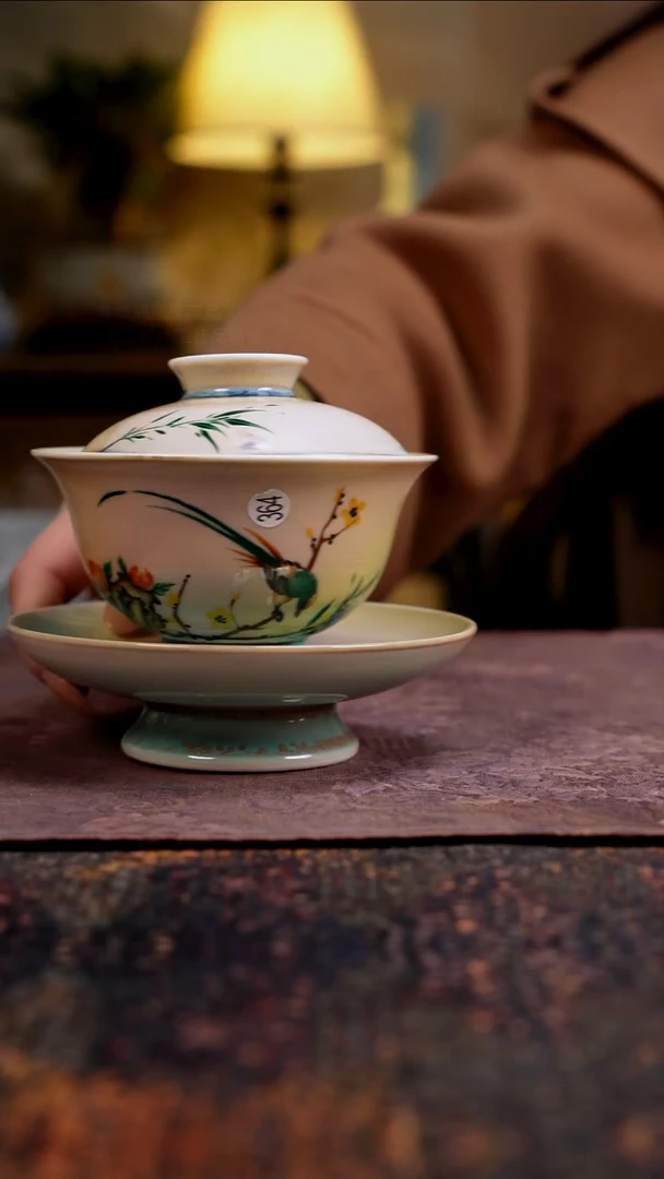 杯景德镇陶瓷杯碗柴烧多人