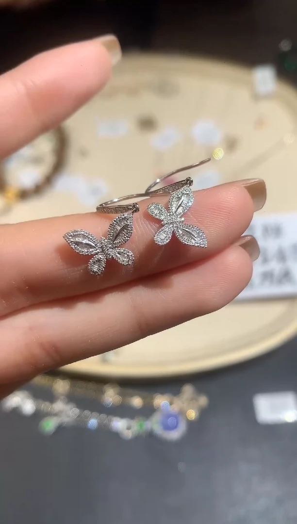 18K金镶嵌耳饰钻石耳饰A337|2980