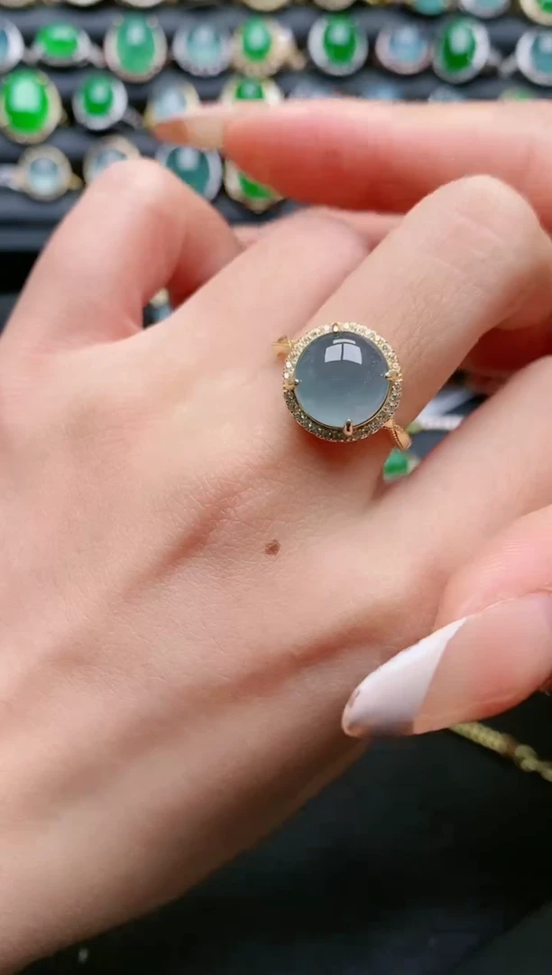 【闪购商品】翡翠戒指银S925镶嵌111111