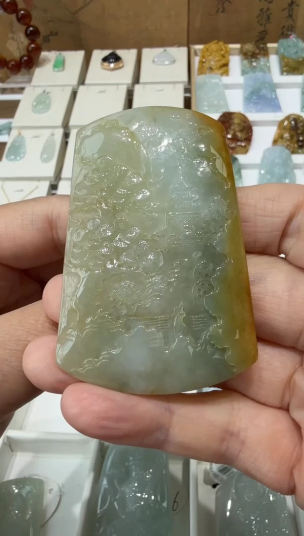 未镶嵌挂件翡翠A货翡翠多样性孤品