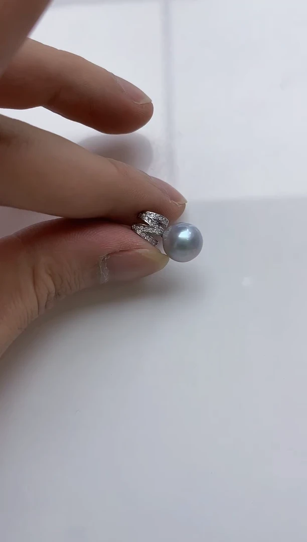 颈饰银S925镶嵌海水珍珠