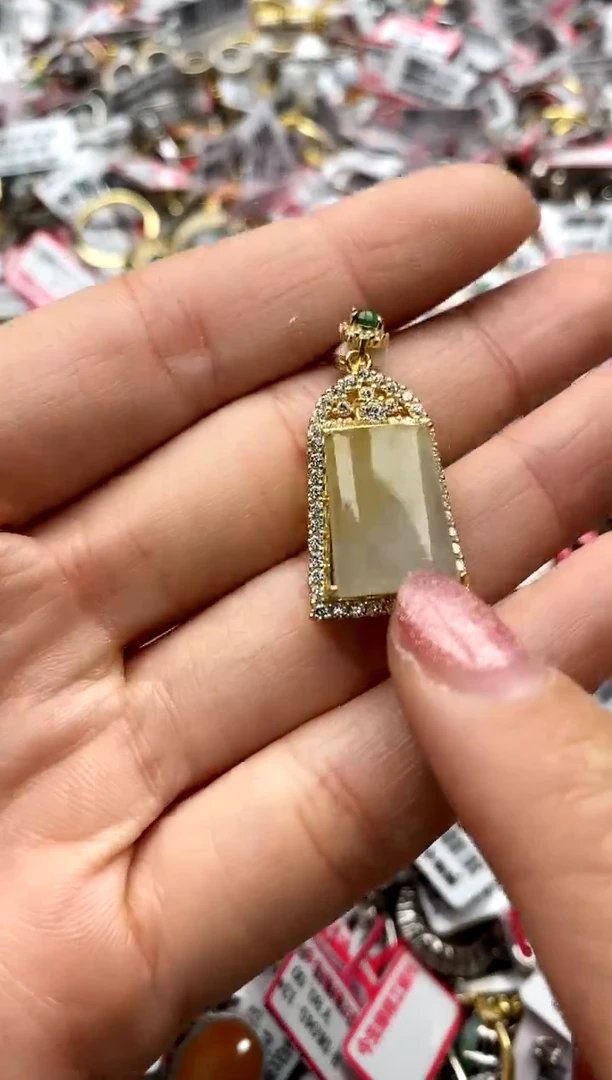 【闪购商品】翡翠戒指银S925镶嵌22222222     9