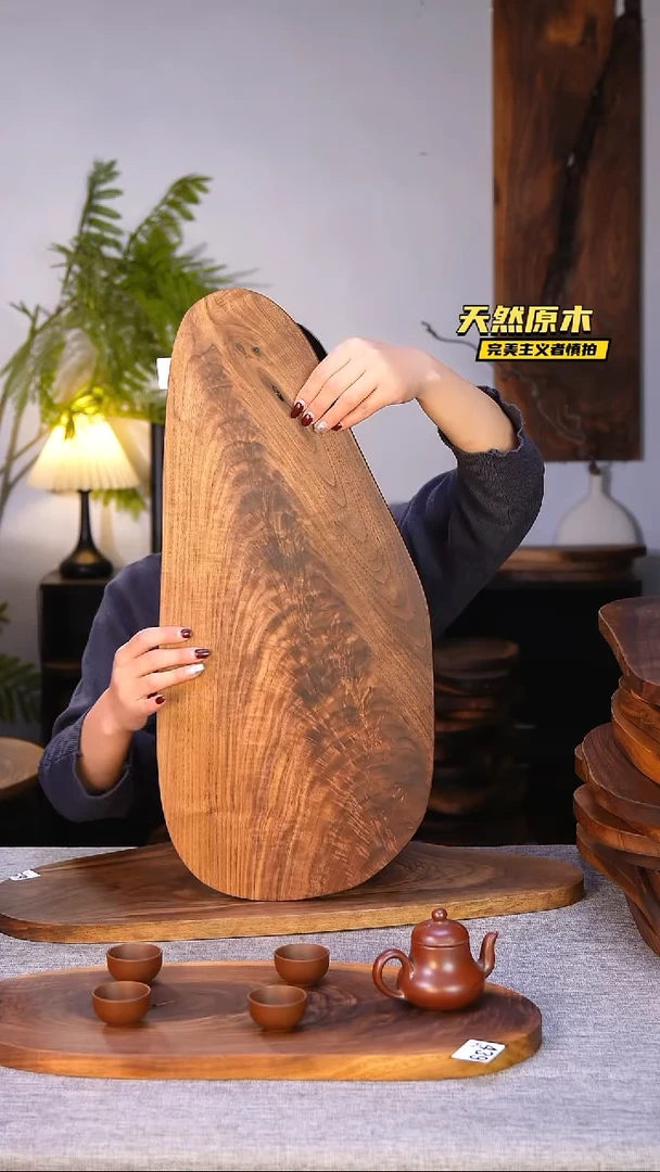 木北美黑胡桃原木.干裂疤结不属于商品质量问题完美主义者慎拍
