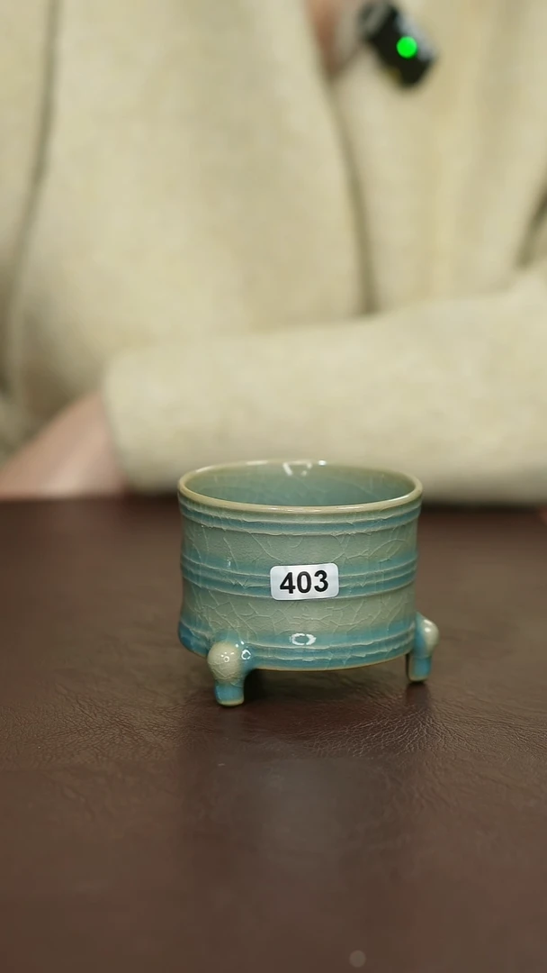 摆件瓷403汝宋汝瓷原矿釉