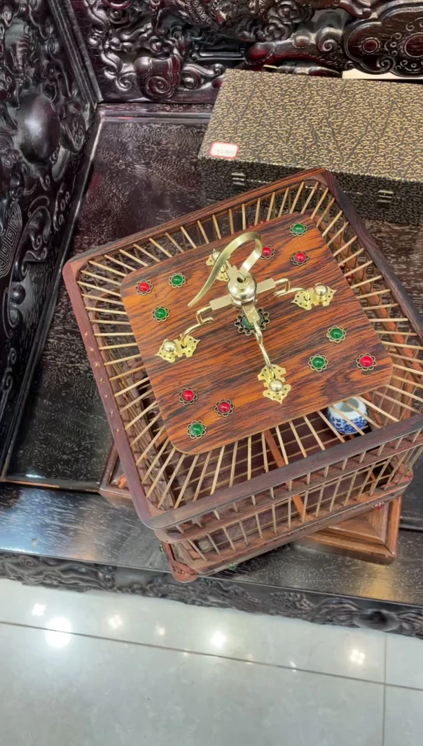 【闪购商品】木花梨木方鸟笼鸟笼