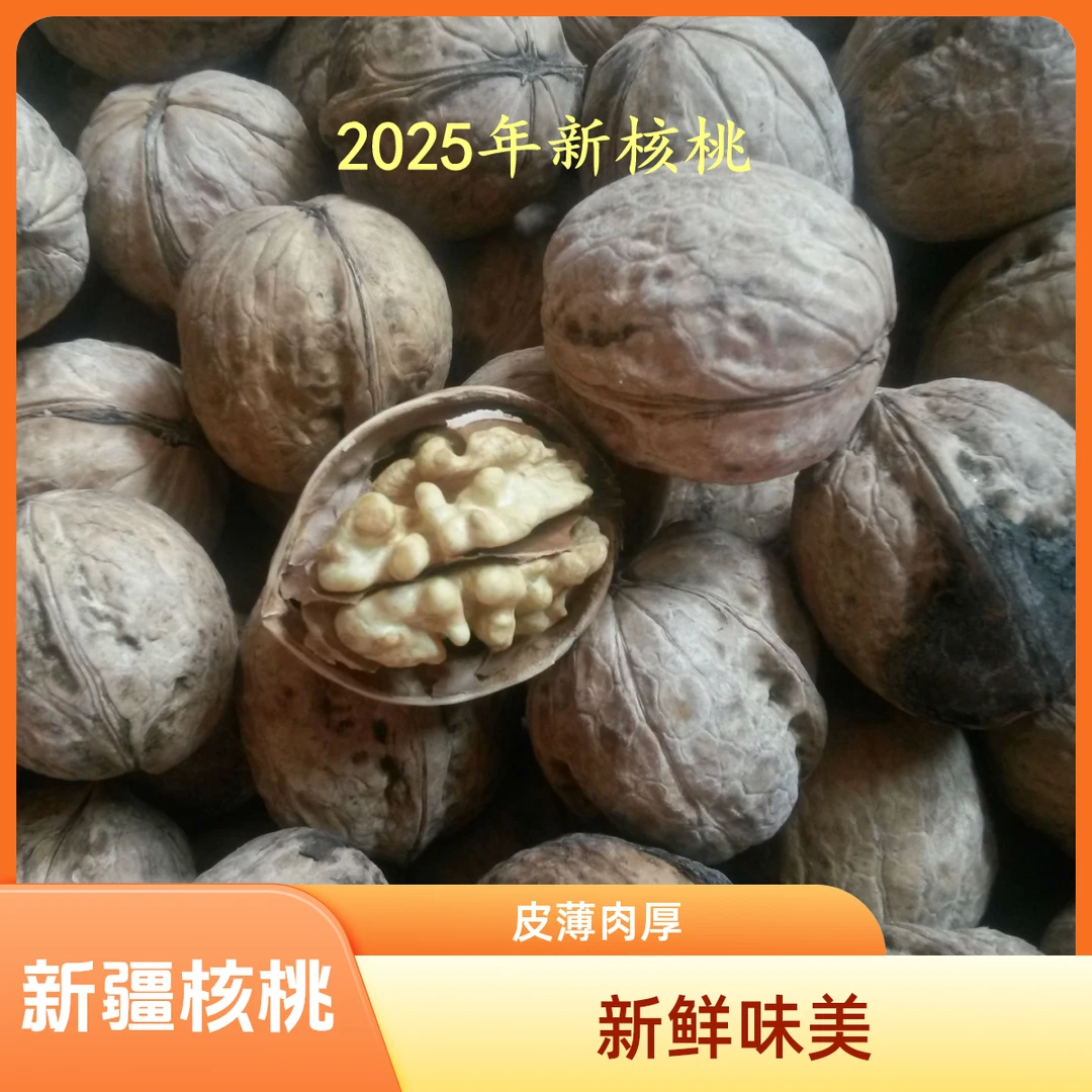 原生态25年新货新疆阿克苏185核桃 原味 皮薄 初级农产品