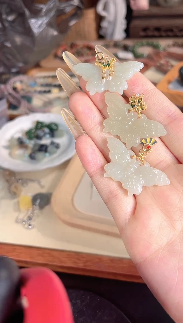 吊坠(不含链)银S925镶嵌和田玉多样性发其一孤品默认微瑕