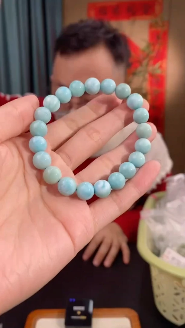 【闪购商品】针钠钙石（海纹石）手串未镶嵌589