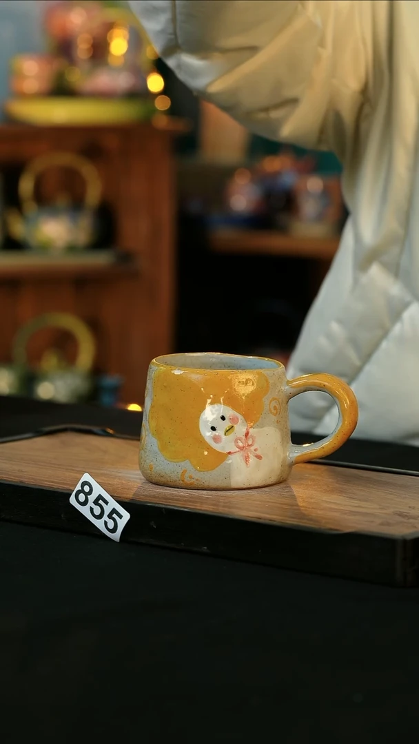 【闪购商品】杯手绘心瓷陶瓷浮力