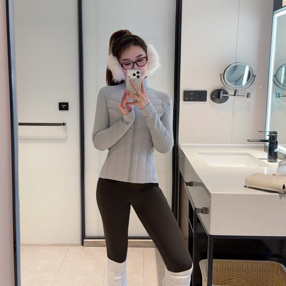 【QICIFIER】滑雪鹅 可内胆 冬季保暖90白鹅绒瑜伽外套 5283