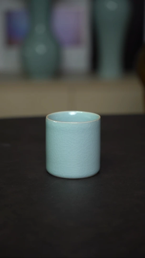 杯子瓷粉青直口杯