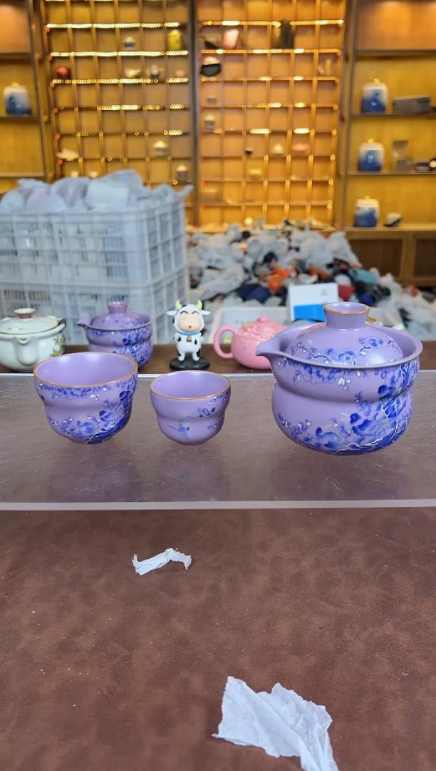 瓷片鸣盏居11111淘生活葫芦壶套装