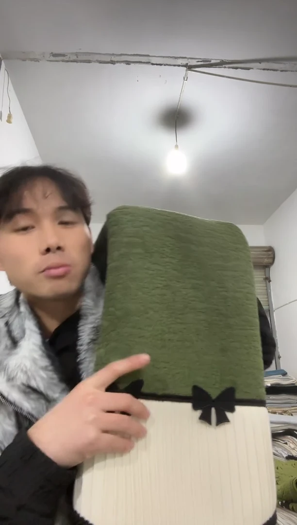 雪尼尔90*280+110*160绿色碟依