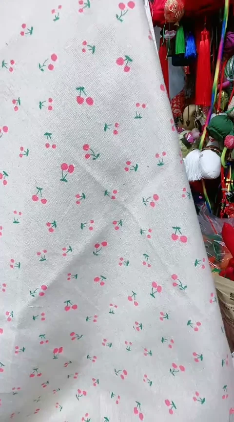 棉棉麻樱桃45*45