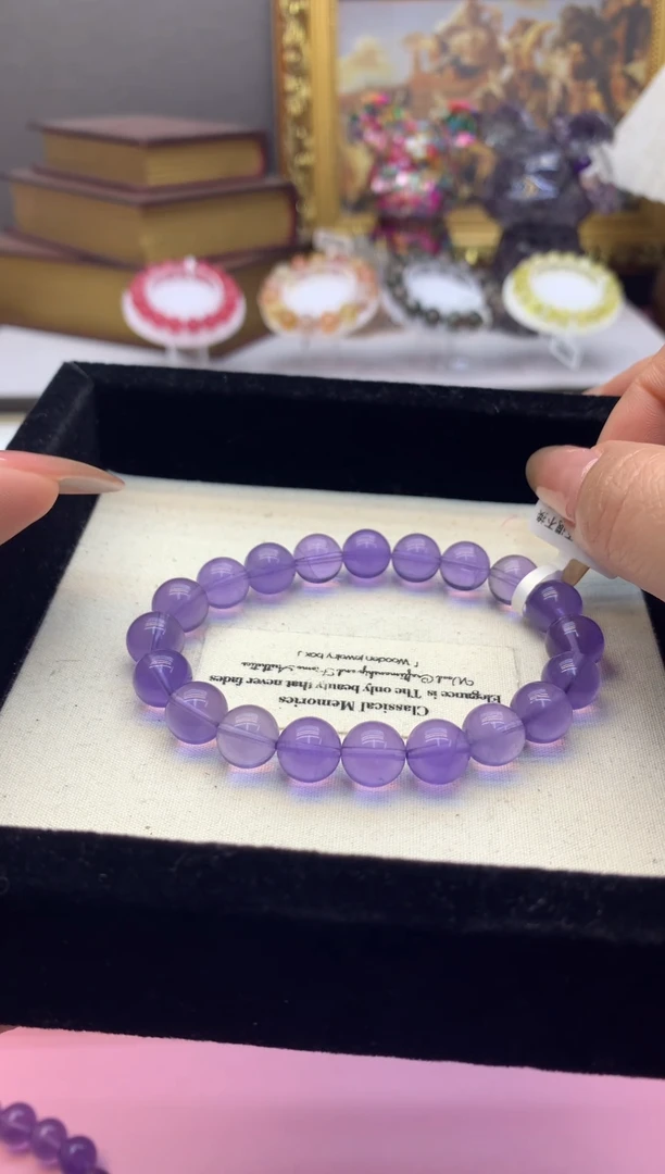 【闪购商品】水晶手串未镶嵌10+坦桑紫萤石 颜色以实物为主