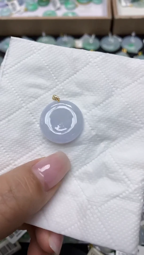 颈饰18K金镶嵌翡翠 11111111111