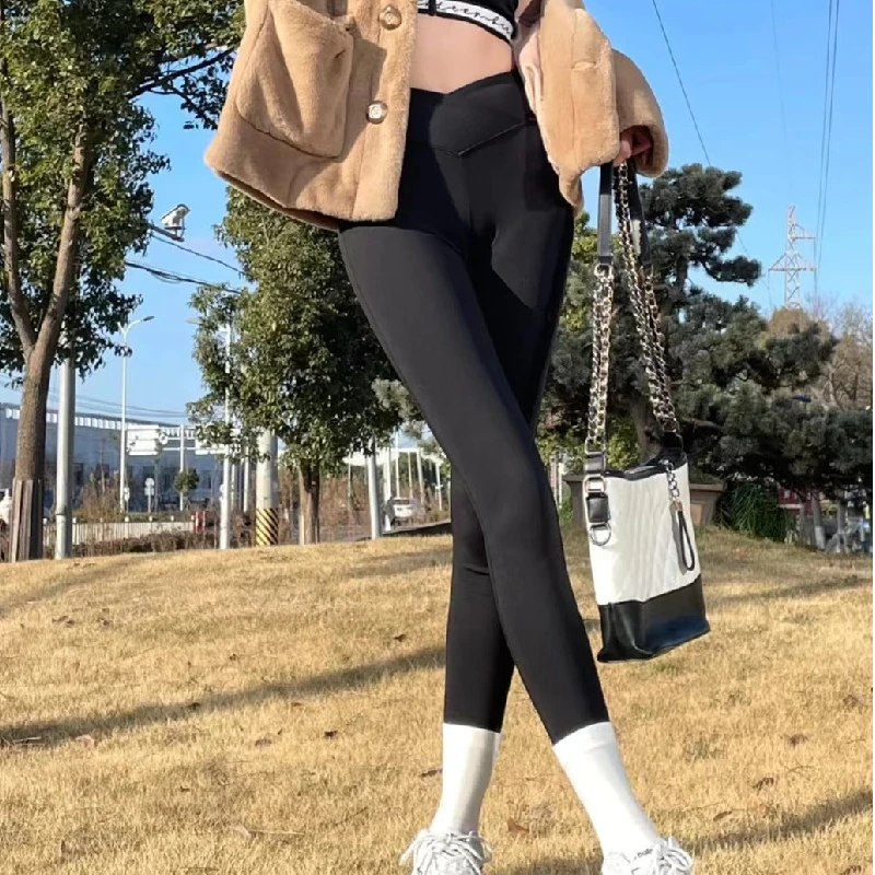 【商场同款】春夏时尚新款显瘦高腰小脚瑜伽鲨鱼裤女1100449