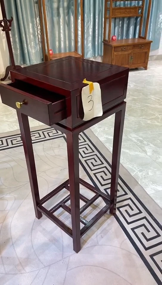 【闪购商品】红酸枝木类成套家具带抽花架38*38*98