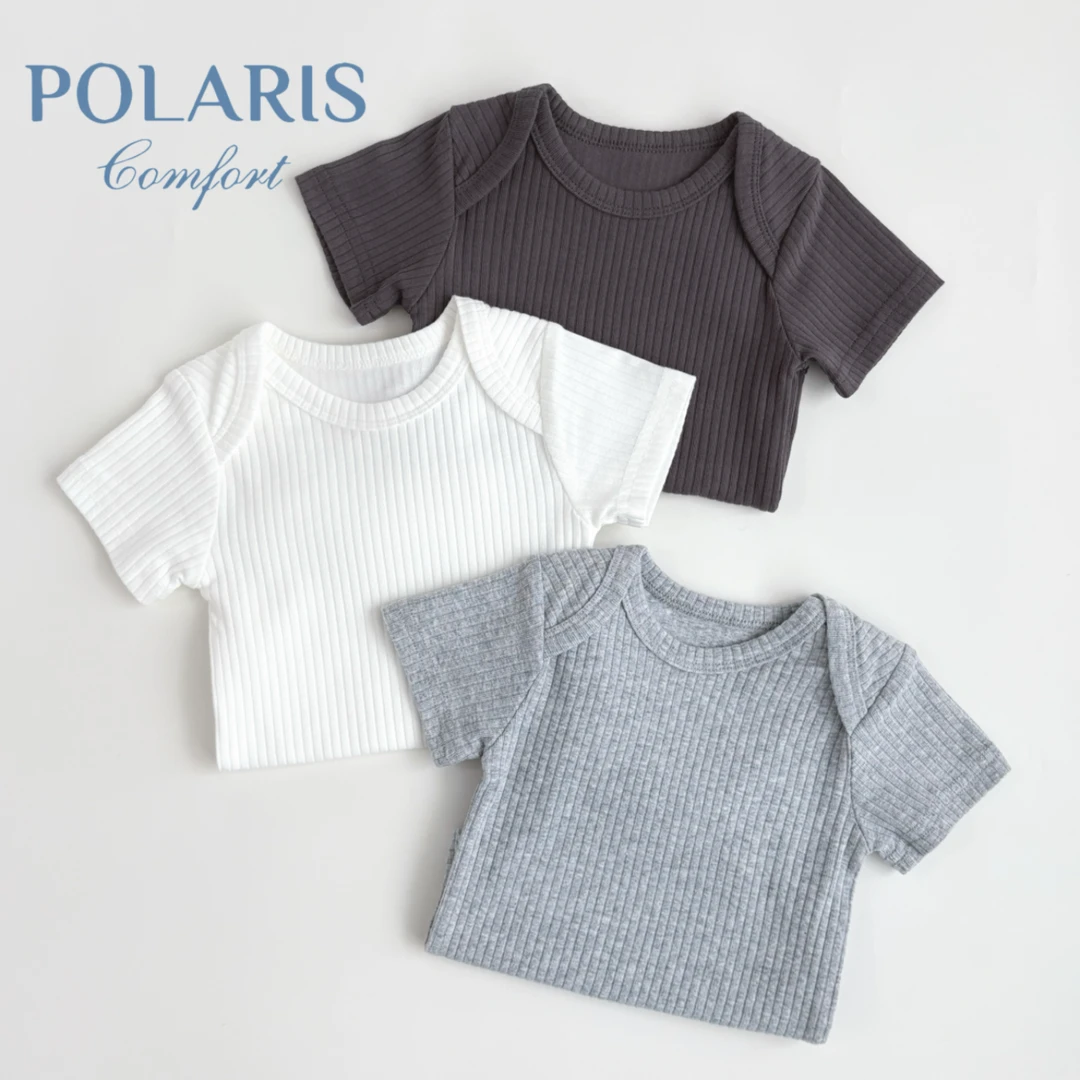 素色主义 | 夏季男女宝百搭极简风基础t恤纯棉短袖包屁衣